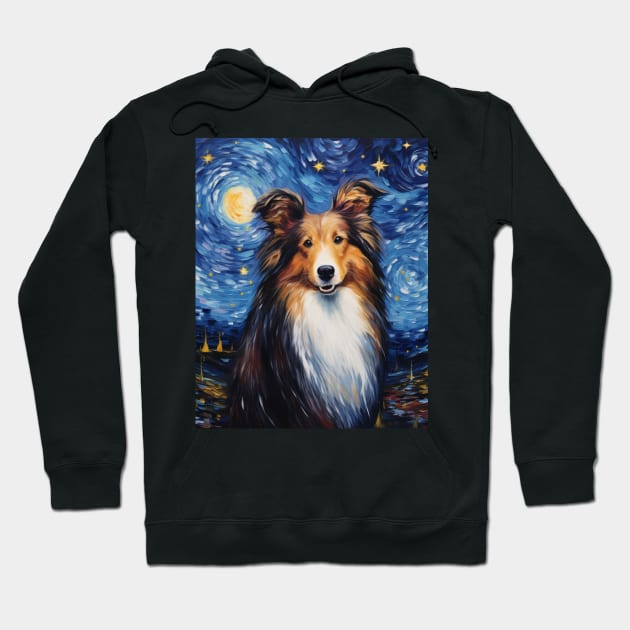 Sheltie Night Hoodie by NatashaCuteShop